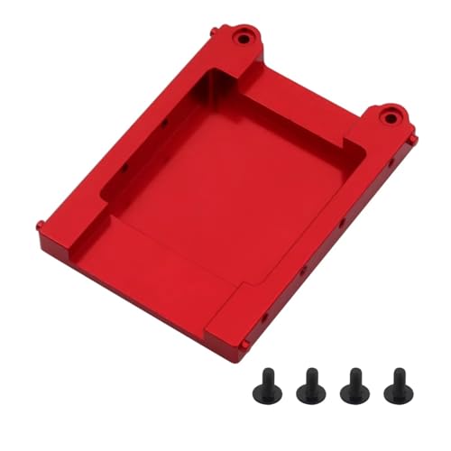 JYYTERD RC Teile Kompatibel Mit MN Für MN78 1/12 RC Auto Upgrades Teile Zubehör Metall Hinterbalken(Red) von JYYTERD