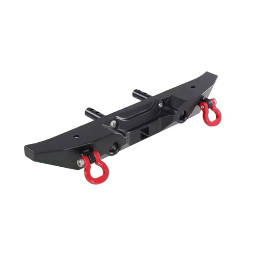 JYYTERD RC Teile Kompatibel Mit MN128 1/12 RC Upgrade Metall Heckstoßstange Ausziehbarer Anhänger Modifikation Anhängerhaken Teile Zubehör Kann Installiert Werden(Black) von hjuink