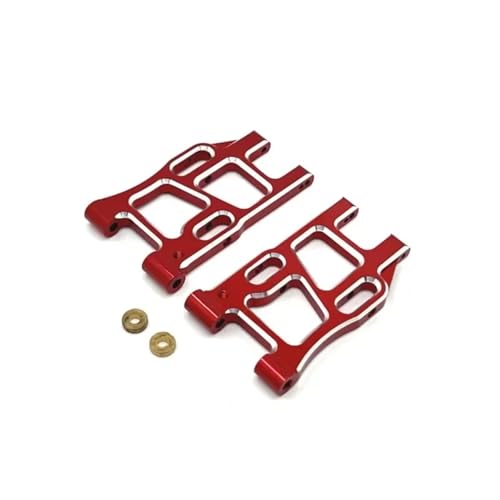 JYYTERD RC Teile Kompatibel Mit Racing 1/10 Upgrade-Teile Zubehör Metall Vorder- Und Hinterradaufhängung Lenkbecher Nabenträgersatz(Red) von JYYTERD