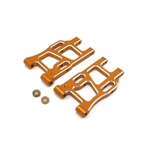 JYYTERD RC Teile Kompatibel Mit Racing Für PTG-2 1/10 Rc Autoteile Metall Vorder Und Hinterradaufhängungsarm Lenkbecher Nabenträgersatz(Yellow) von JYYTERD