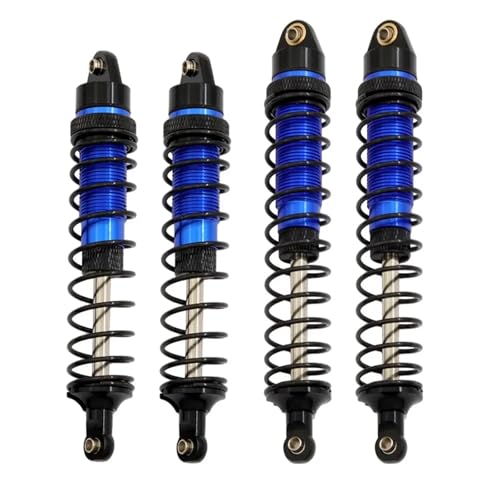 JYYTERD RC Teile Kompatibel Mit Trxs Für Slash 4X4 Für ARRMA Für SENTON 4WD Für Typhon 1/10 RC Auto Upgrades Teile Metall Vorne Und Hinten Stoßdämpfer(Blue,1 Set) von JYYTERD