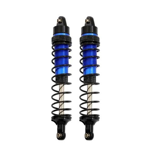 JYYTERD RC Teile Kompatibel Mit Trxs Für Slash 4X4 Für ARRMA Für SENTON 4WD Für Typhon 1/10 RC Auto Upgrades Teile Metall Vorne Und Hinten Stoßdämpfer(Blue,Fornt) von JYYTERD