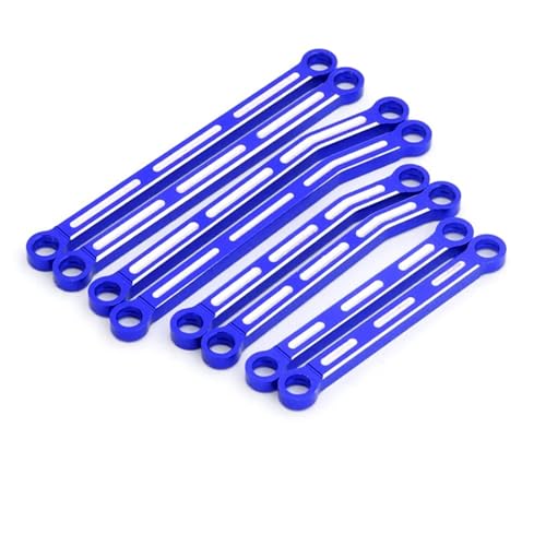 JYYTERD RC Teile Kompatibel Mit Trxs Für TRX4M Für Bronco Für Defender 1/18 RC Crawler Auto Für Modellteile Metallgestänge Spurstangensatz Erhöht(Blue) von hjuink
