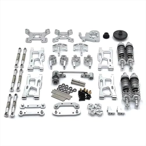JYYTERD RC Teile Kompatibel Mit WLtoys 124007 124017 124019 144001 144002 144010 Für RIaarIo XDKJ-001 XDKJ-006 AM-X12 RC Auto Metall Upgrade Teile(Gray) von JYYTERD