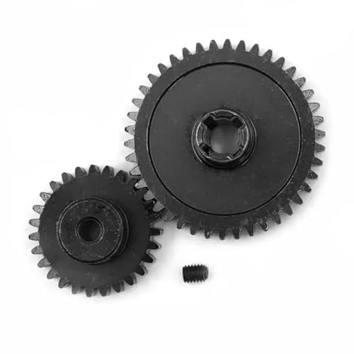 JYYTERD RC Teile Kompatibel Mit WLtoys A959-B A969-B A979-B K929-B 1/18 RC Auto Tuning Teile Metall Diff Hauptzahnrad 42T Motorzahnrad 27T von JYYTERD