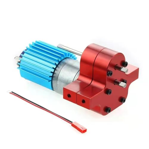 JYYTERD RC Teile Kompatibel Mit WPL B14 B16 B24 B36 Für JJRC Q60 Für MN D90 Für MN99S Für Speed. Verbessertes Metall-Transfergetriebe Mit 370-Bürstenmotor(Red) von hjuink