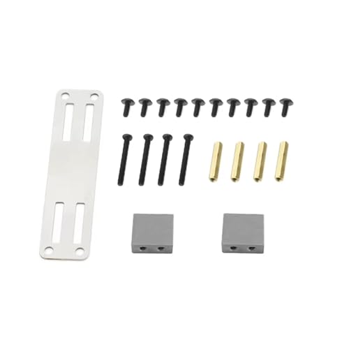 JYYTERD RC Teile Kompatibel Mit WPL B14 B16 B36 C24 C34 4WD 1/16 RC Truck Car Upgrade Teile Zubehör Metall Servo Feste Halterung Kit(Gray) von JYYTERD