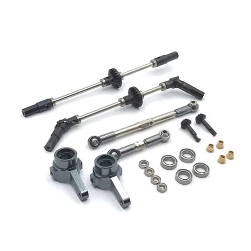 JYYTERD RC Teile Kompatibel Mit WPL B14 B24 C14 C24 C34 C44 B16 B36 1/16 RC-Autoersatzteilzubehör Upgrade Stahlzahnradbrückenachsgetriebe von JYYTERD
