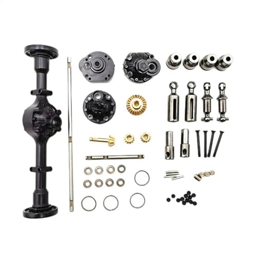 JYYTERD RC Teile Kompatibel Mit WPL B16 B36 Fernbedienung Auto Upgrade Teile DIY Ersatz Ersatz Zubehör Mittelbrücke Achse Metall OP von JYYTERD