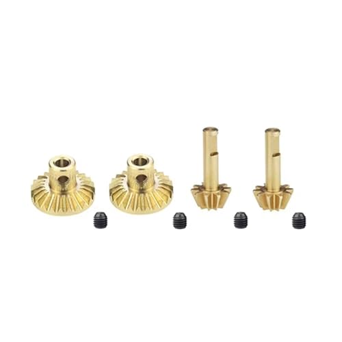 JYYTERD RC Teile Kompatibel Mit WPL B24 B36 C14 C24 1/12 Für MN D90 D99 Für MN99S 1/16 RC Auto Ersatzteile Stahl Vorne Hinterachse Getriebe Antriebswelle Zahnräder(Yellow) von JYYTERD