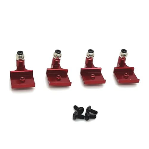 JYYTERD RC Teile Kompatibel Mit WPL C64 1/16 Fernbedienung Auto Upgrade Teile Ersatz Ersatz Zubehör Vorne Hinten Aufhängung Halterungen Kit(Red) von JYYTERD