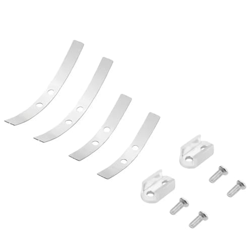 JYYTERD RC Teile Kompatibel Mit WPL D12 B14 B24 B16 B36 RC Truck Autoteile Zubehör Stahlplatten-Stoßdämpfung Für Blattfedern-Aufhängung(White) von JYYTERD