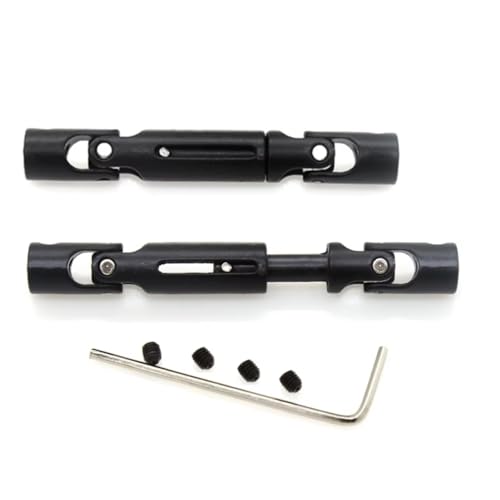 JYYTERD RC Teile Kompatibel Mit WPL D12 C14 C24 B16 B36 B24 Für MN99S Für Henglong RC Auto Upgrade Teile 2Pcs Metall Antriebswelle von JYYTERD