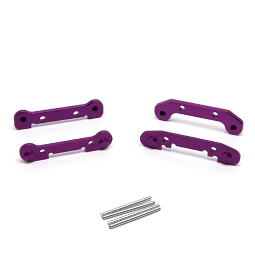 JYYTERD RC Teile Kompatibel Mit Wltoys 124017 124019 124016 124018 144001 RC-Autoteile. Verbesserter, Metallverstärkter Kipphebel-Ersatzsatz(Purple) von JYYTERD