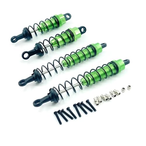 JYYTERD RC Teile Kompatibel Mit Wltoys 12428 12423 12427 12429 FY-03 1/12 RC Auto Upgrades Teile Zubehör Metall Öl Stoßdämpfer(Green) von JYYTERD