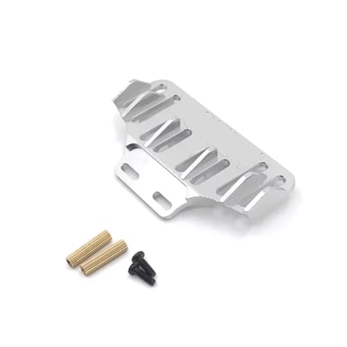 JYYTERD RC Teile Kompatibel Mit Wltoys 284131 K969 K989 K999 P929 RC01 1/28 RC Auto-Tuning-Teile Zubehör Metall Heckstoßstange Heckflügel(White) von JYYTERD