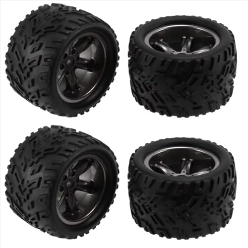 JYYTERD RC Teile Kompatibel Mit XINLEHONG 9125 9116 X9115 X9116 GPTOYS S911 S912 1/12 RC Auto Ersatzteile Upgrade 4Stk Reifen Reifen Rad von JYYTERD