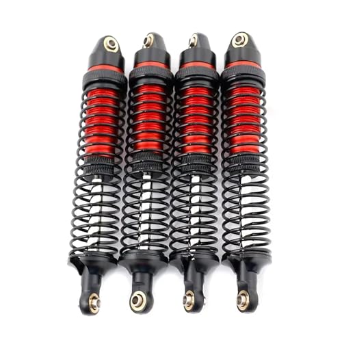 JYYTERD RC Teile Kompatibel Mit YIKONG 4103 4102 4082 1/10 1/8 Fernbedienung Für Klettern Auto Metall Stoßdämpfer Modifikation Upgrade(Red) von JYYTERD
