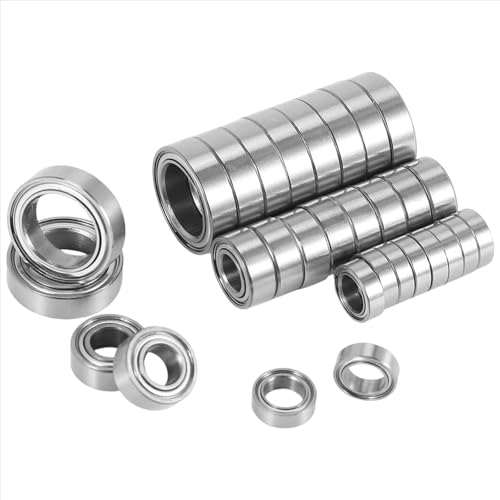JYYTERD RC Teile Kompatibel Mit ZD DBX-10 DBX10 10421-S 9102 1/10 RC Auto-Ersatzteilzubehör 30-teiliger Kugellagersatz Aus Metall Und Stahl von JYYTERD