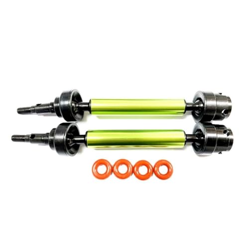 JYYTERD Rc Car Zubehör Kompatibel Mit ARRMA Für SENTON 3S 1/10 RC Autoteil RC Autozubehör Ersatzteile 2-teiliger Stahl Für Universalantriebsgelenk(Yellow) von JYYTERD
