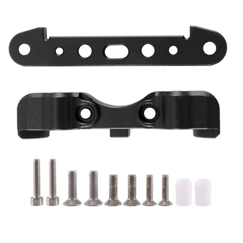 JYYTERD Rc Car Zubehör Kompatibel Mit Arrma Für KRATON 8S Für Outcast 8S 1/5 RC-Car-Upgrade-Teile Zubehör 2-teilige Metall-Hinterrad-Unterfederungshalterung(Black) von JYYTERD