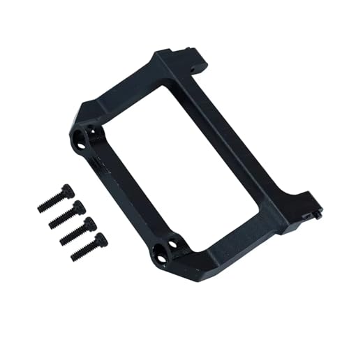 Kompatibel Mit Axial Für SCX24 C10 AXI00001 AXI200002 1/24 RC-Auto-Upgrade-Teile Zubehör 1 Stück Aluminiumlegierung Frontstoßstangenhalterung Zubehör Teile RC Autos(Black) von JYYTERD