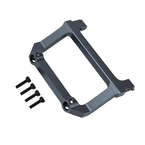 Kompatibel Mit Axial Für SCX24 C10 AXI00001 AXI200002 1/24 RC-Auto-Upgrade-Teile Zubehör 1 Stück Aluminiumlegierung Frontstoßstangenhalterung Zubehör Teile RC Autos(Gray) von JYYTERD