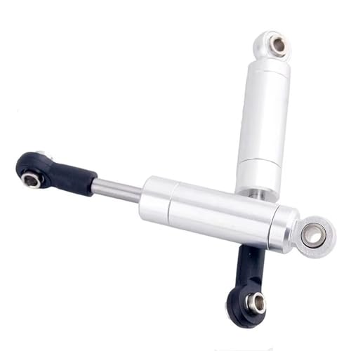 Kompatibel Mit Tamiya 1/10 RC Auto Fernbedienung Auto 2 Stück RC Teil Aluminiumlegierung Intern Für Federstoßdämpfer 82 Mm CC01 RC Stoßdämpfer(White) von JYYTERD