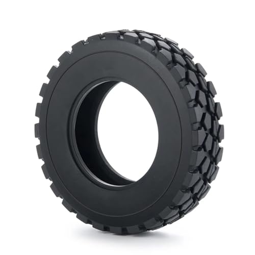 Kompatibel Mit Tamiya 1/14 RC-Anhänger-Traktor-LKW-Auto-Upgrade-Teilen Vorne Und Hinten Beadlock-Felgen Mit 1/4 Stück Gummireifen RC Auto Reifen(1PCS 25MM B) von hjuink