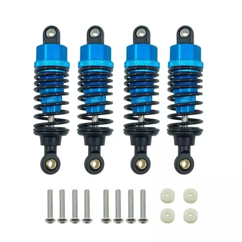 Kompatibel Mit Tamiya Für TT-02 TT-02d M-05 M-06 1/10 RC-Car-Upgrade-Teile Stoßdämpfer-Aluminiumlegierungs-Dämpfer-Set 60 Mm RC Stoßdämpfer(Blue) von hjuink