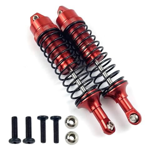 Kompatibel Mit Traxxas 727 1/10 Für Slash 4x4 RC Car Truck Vorne Hinten Stoßdämpfer Montiert Vollmetall-Big-Bore-Stoßdämpfer RC Stoßdämpfer(Blue,2pcs Front) von JYYTERD