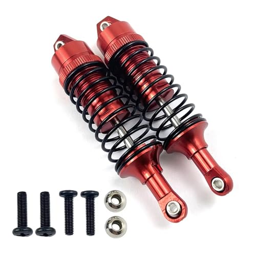 Kompatibel Mit Traxxas 727 1/10 Für Slash 4x4 RC Car Truck Vorne Hinten Stoßdämpfer Montiert Vollmetall-Big-Bore-Stoßdämpfer RC Stoßdämpfer(Blue,2pcs Rear) von JYYTERD