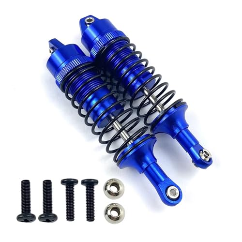 Kompatibel Mit Traxxas 727 1/10 Für Slash 4x4 RC Car Truck Vorne Hinten Stoßdämpfer Montiert Vollmetall-Big-Bore-Stoßdämpfer RC Stoßdämpfer(Red,2pcs Front) von JYYTERD