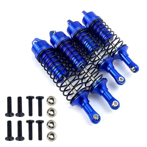 Kompatibel Mit Traxxas 727 Für Slash 4x4 1/10 RC Car Truck Acc Aluminiumlegierung Vorne Und Hinten Stoßdämpfer Komplett Aus Metall Montiert RC Stoßdämpfer(Black,1sey) von JYYTERD
