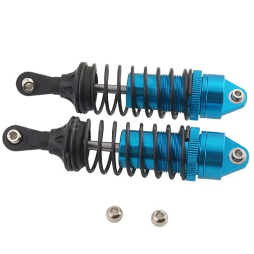 Kompatibel Mit Traxxas Für Slash 4x4 727 1/10 RC Autoteile Aluminiumlegierung Vorderer Stoßdämpfer 100 Mm RC Stoßdämpfer(Blue) von JYYTERD