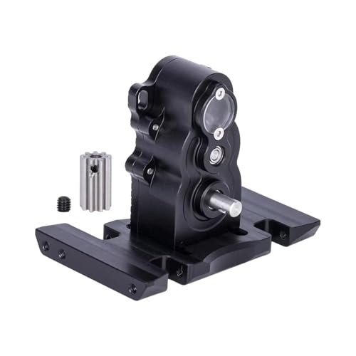 Kompatibel Mit Traxxas Für TRX4 Für Defender Für Axial 1/10 RC Crawler Autoteile Metall-Vertikalgetriebe Hochleistungsgetriebe RC-Zubehör(Black) von JYYTERD