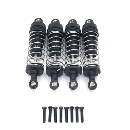 Kompatibel Mit WLtoys 1/12 124017 124019 144001 1/14 RC-Auto-Upgrades Teile Metall Außen Für Federöl-Stoßdämpfer Zubehör Teile RC Autos(Black) von JYYTERD