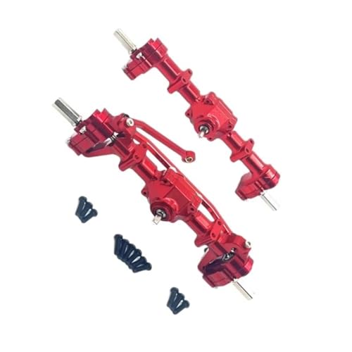 Kompatibel Mit WPL C14 C24 C34 B14 B24 RC-Auto-Upgrade-Modifikationsteile, Vorder- Und Hinterportalbrücken-Achsdifferential-Montagesatz RC Vorder Hinterachse von JYYTERD