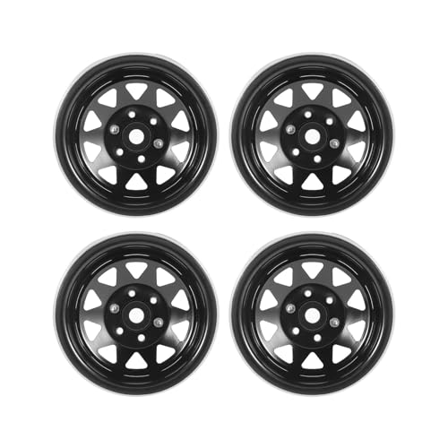 RC Auto Upgrade-Teile Kompatibel Mit Axial Für SCX10 90046 Für Für traxxas Für TRX4 D90 1/10 RC Crawler 4PCS Deep Dish Wagon 1,9 Metall Beadlock Radnabe Felge von JYYTERD