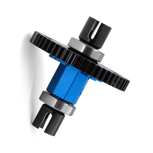 RC Auto Upgrade-Teile Kompatibel Mit Für traxxas 4WD Für SLEDG 1/8 RC Autozubehör Upgrade 52T Stirnradgetriebe Montiert Center Diff(Blue) von JYYTERD