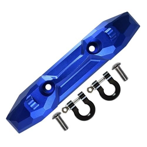 RC Auto Upgrade-Teile Kompatibel Mit Für traxxas Für E-Revo 2.0 86086-4 4X4 Für VXL Für Monster Truck 1/10 RC Car Upgrade Metall Heckstoßstange Mit Abschlepphaken 5335X(Blue) von JYYTERD