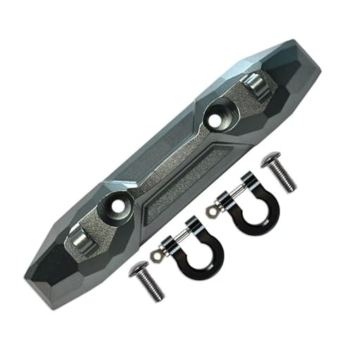 RC Auto Upgrade-Teile Kompatibel Mit Für traxxas Für E-Revo 2.0 86086-4 4X4 Für VXL Für Monster Truck 1/10 RC Car Upgrade Metall Heckstoßstange Mit Abschlepphaken 5335X(Gray) von JYYTERD