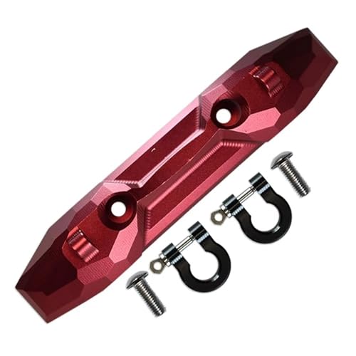 RC Auto Upgrade-Teile Kompatibel Mit Für traxxas Für E-Revo 2.0 86086-4 4X4 Für VXL Für Monster Truck 1/10 RC Car Upgrade Metall Heckstoßstange Mit Abschlepphaken 5335X(Red) von JYYTERD