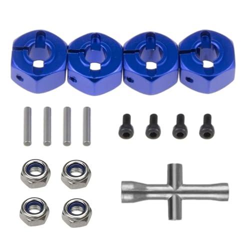 RC Auto Upgrade-Teile Kompatibel Mit Für traxxas Für Slash 4X4 Für VXL 2WD Für Rustler 1/10 RC-Auto 12-mm-Sechskant-Radnabenadapter M4-Flansch-Kontermutter-Kreuzschlüssel RC Auto Upgrade-Teile Kompatibel Mit Für traxxas Für Slash 4X4 Für VXL 2WD Für Rustler 1/10 RC-Auto 12-mm-Sechskant-Radnabenadapter M4-Flansch-Kontermutter-Kreuzschlüssel von JYYTERD