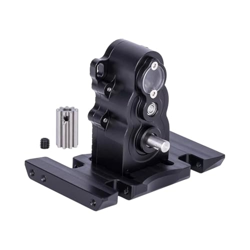 RC Auto Upgrade-Teile Kompatibel Mit Für traxxas Für TRX4 Für SCX10 Für LCG Vertikales Mittelübertragungsgetriebe Mit Unterfahrschutz Für 1/10 RC Crawler Autoteile(Black) von JYYTERD