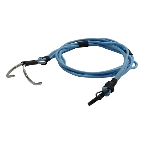 JYYTERD RC Auto Upgrade-Teile Kompatibel Mit TRX4 D90 TF2 Für SCX10 Für Power Für Wagon 20 Zoll Elastischer Kinetischer Windengurt Mit Haken Für 1/10 RC Rig Crawler Body(Blue) von JYYTERD