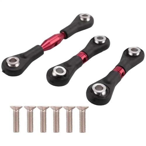 RC Auto Upgrade-Teile Kompatibel Mit Tamiya Für TT-01 1/10 RC Auto-Tuning-Teile Zubehör 3-teiliges Metall-Lenkgestänge Verbindungsstange Spurstange von JYYTERD