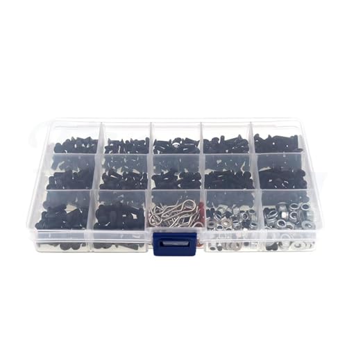 RC Teile Kompatibel Mit HSP Für Traxxas Für TRX-4 Für TRX-6 Für Tamiya Für CFX Für MST D90 1/8 1/10 RC Autoteile Reparaturwerkzeug Schrauben Box Set RC Teile Kompatibel Mit HSP Für Traxxas Für TRX-4 Für TRX-6 Für Tamiya Für CFX Für MST D90 1/8 1/10 RC Autoteile Reparaturwerkzeug Schrauben Box Set von JYYTERD