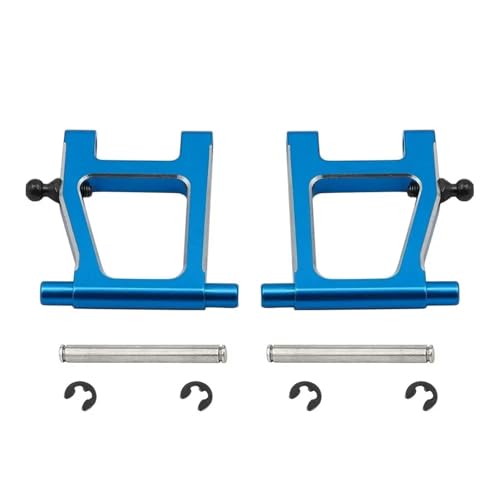 RC Teile Kompatibel Mit Tamiya Für TT01 1/10 RC Auto Upgrade Teile Zubehör Metall Vorne Hinten Oben Unten Aufhängungsarm-Set(Blue) von JYYTERD