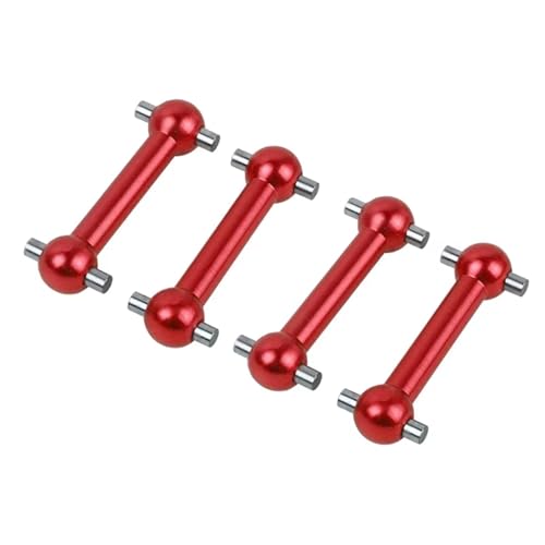 RC Teile Kompatibel Mit Tamiya Für TT02 Für TT02D Für TT02S 1/10 RC Auto Upgrade Teile Ersatz Metall Antriebswelle Dogbone Antriebswelle(Red) von JYYTERD